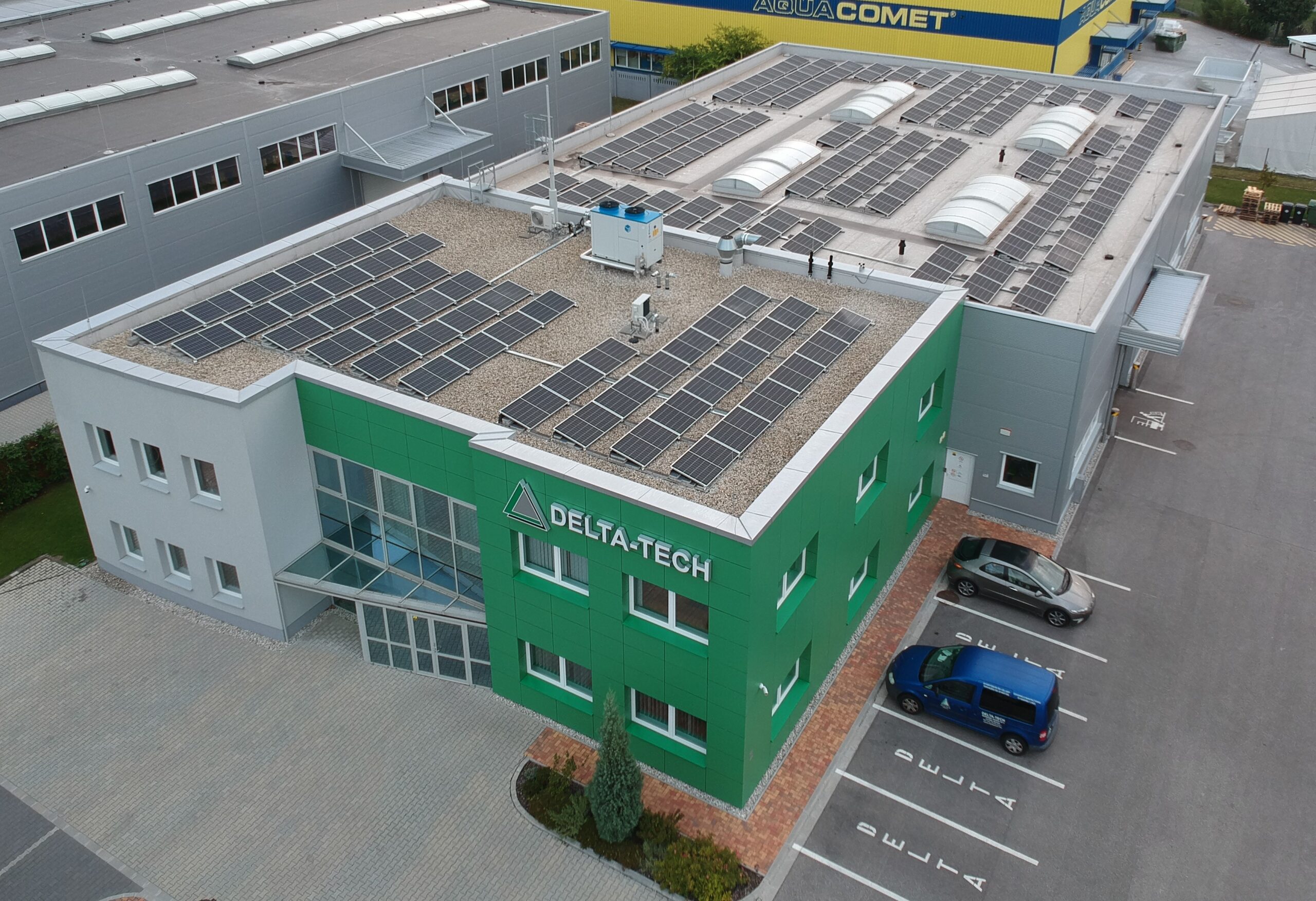 Solar power system installed at DELTA-TECH’s Győr site